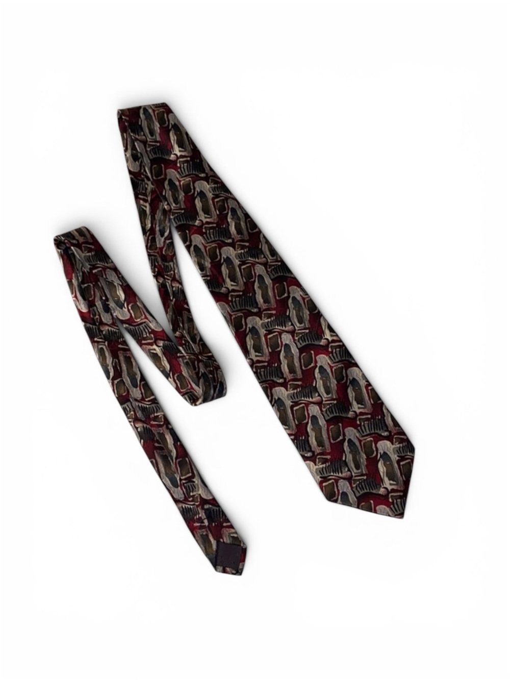 J. Garcia Men’s Courtyard Performance Collection 15 Silk Necktie